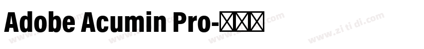 Adobe Acumin Pro字体转换